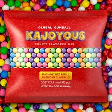 Gumballs for Gumball Machine - 0.5 Inch Gum Balls - Chewing Multicolored 