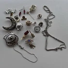 Lot of 22 Assorted Vintage Rhinestone Crystals Mixed Costume Jewelry Lot Pieces