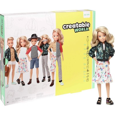 Creatable World GGT67 - Deluxe Charakter Puppen Set, individuell gestaltbare gen