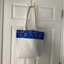 Handmade Market Tote, Shoulder Bag, Reusable, everyday tote. 15x15 canvas