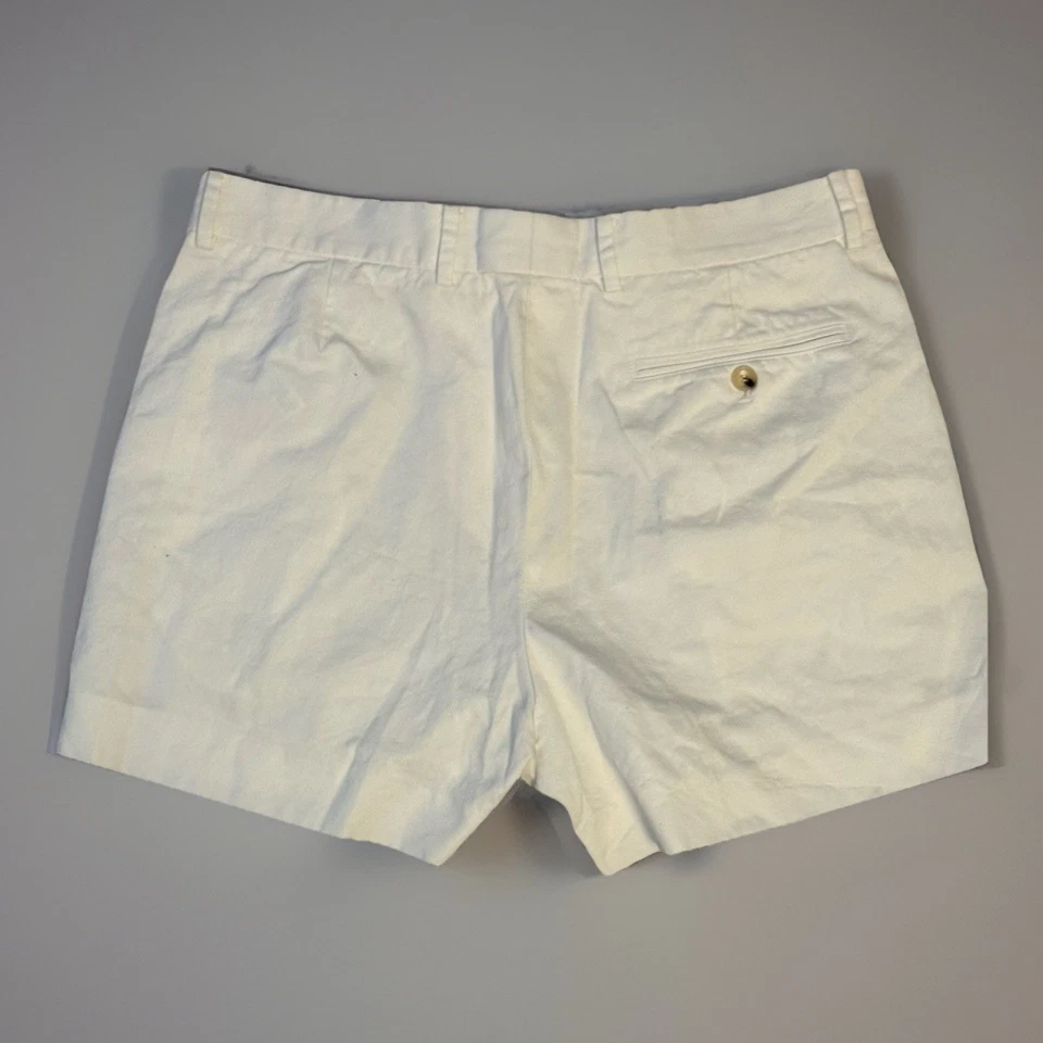 Pantalones Cortos GUCCI con Certificado de Autenticidad Para Mujer Blanco Fresco Algodón Rojo Azul Marino Tiras Laterales Jp 50 EE. UU. 17,5 pulgadas Foto 2 de 4