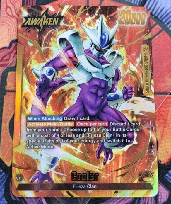 ✨Cooler Leader Alt Art Secret Rare FB01-105 Dragon Ball Fusion
