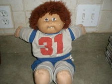 Vintage Cabbage Patch Kid Doll Boy 1986 with Brown Hair Brown Eyes