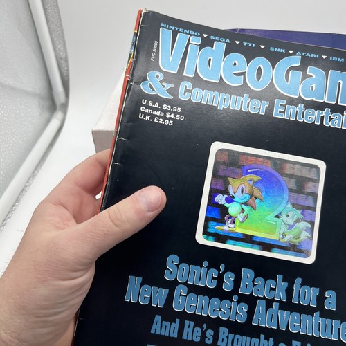 Video Games And Computer Entertainment Magazine October 1992 Sonic 2 Holo Cover - Picture 3 of 12