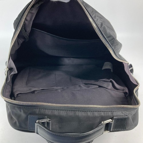 VERSACE logo Backpack 2WAY Bag Hand Bag Backpack Nylon / Leather Black - Picture 13 of 15