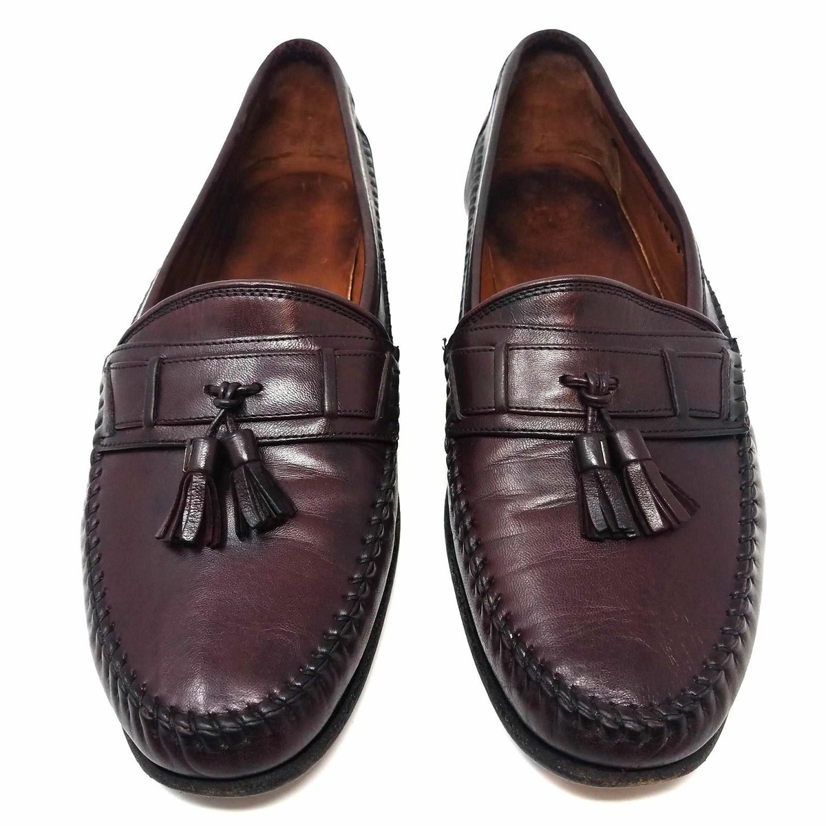Allen Edmonds Mateza Mahogany Calfskin Leather Tassel Loafer  display picture 1