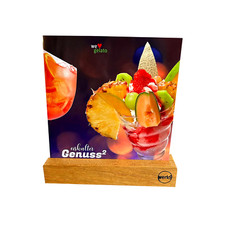 Eiskarte mit 8 Seiten, 22 Fotos, gl&auml;nzend, modernes Format: 21 x 21 cm
