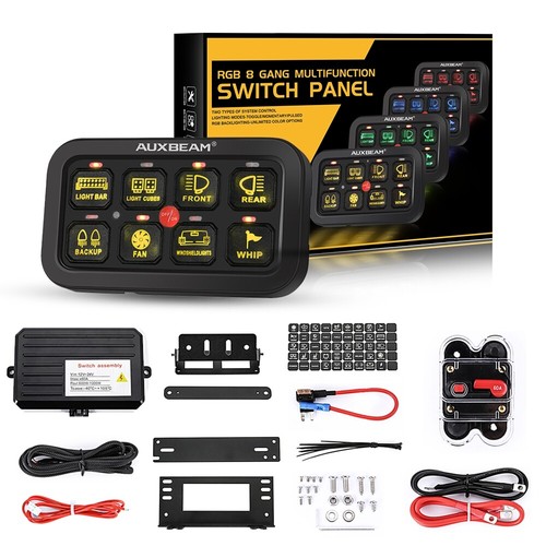 AUXBEAM AR-800 Multifunction 8 Gang RGB Switch Panel bluetooth APP Controller - Picture 12 of 12