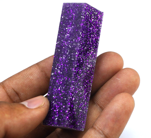 101 Ct+ Natural New Glitter Purple Opal Australian Certified Untreated Gemstone - Picture 6 of 8