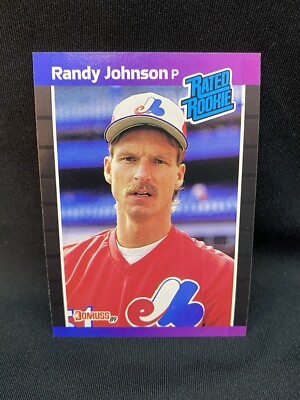 Rated Rookie Randy Johnson 1989 Donruss Randy Johnson #42 Rated Rookie RC Rookie Card Expos | eBay