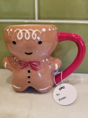 Target Threshold Gingerbread Man Mug - Christmas stoneware ginger bread boy cup 