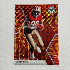 Jerry Rice 2020 Mosaic Reactive Orange Prizm Parallel San Francisco 49ers HOF
