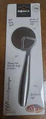 Boska Stainless Steel Pizza Cutter - Copenhagen Multifunctional Pizza Wheel
