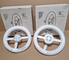Lights of America Two Energy Saver Circular Fluorescent Adapters with Bulbs 8" 9
