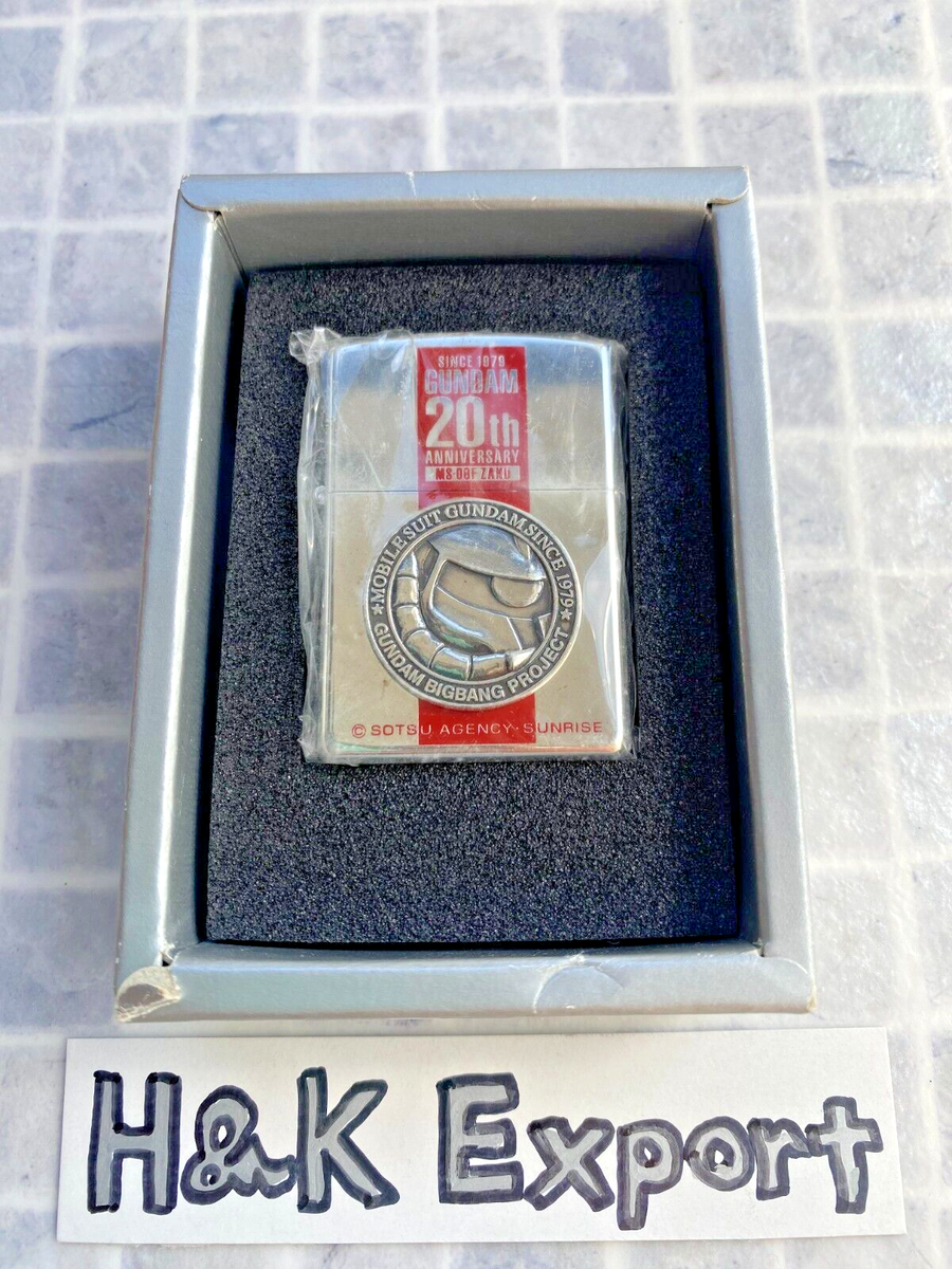 ビンテージ ZIPPO GUNDAM 20th ANNIVERSARY Zippo Gundam 20Th Anniversary Oil Lighter MS06F ZAKU 1998 Limited