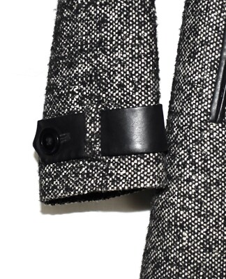 Dana Buchman Black White Speckled with Faux Leather Tie Belt  display picture 3