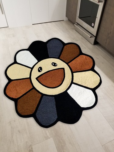 Maricami Rugs Takashi Murakami Flower Floor Mat Washable Area Runner Rugs Living Room ...