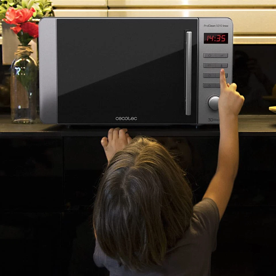 Mikrowelle Pro Clean 5120 Mirror. 700W Grill 800W 20L Garraum Ready 2 Clean B... - Bild 2 von 4