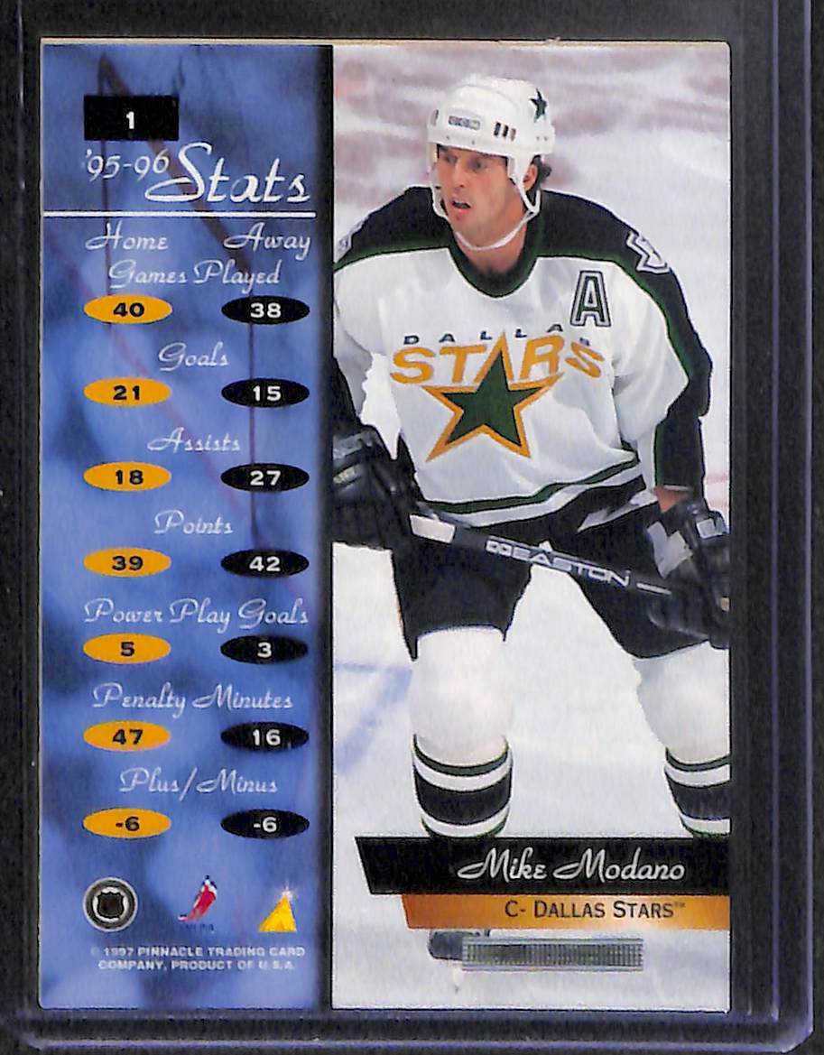 1996-97 Pinnacle Zenith Hockey Artists Proof #1 Mike Modano