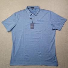 Peter Millar Polo Shirt Mens XL Blue Crown Crafted Performance Tailored Fit