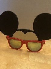 Disney Mickey Mouse Ears child size red character sunglasses .
