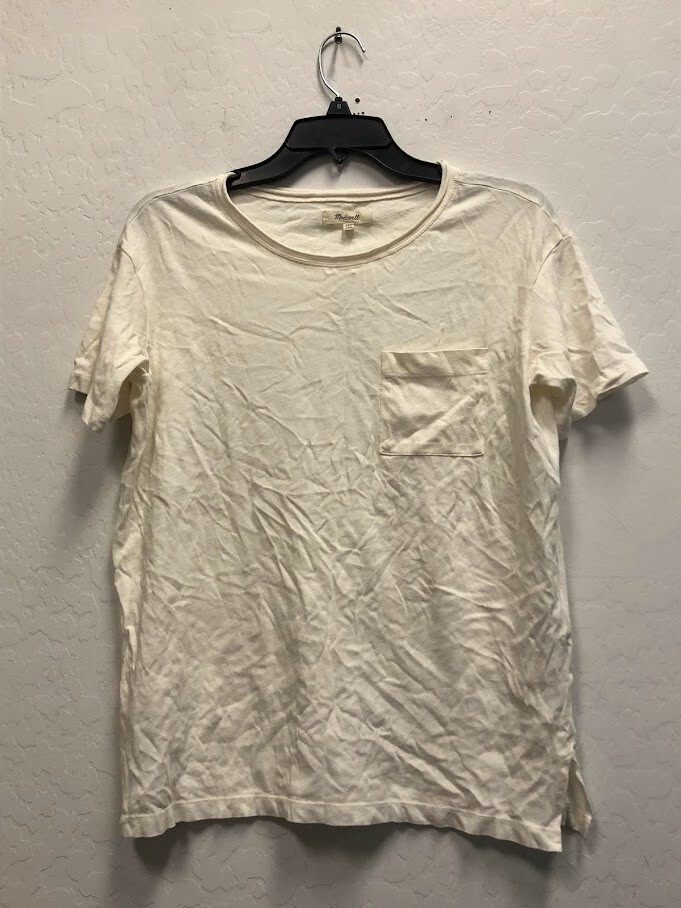 MADEWELL Women's White Softfade Cotton Oversized Pocket Tee XXS NA459  ($22.99) | eBay
