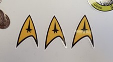 Star Trek Vinyl Die Cut Car Decal Sticker - 3 PACK LOT WORLDWIDE SHIPPING