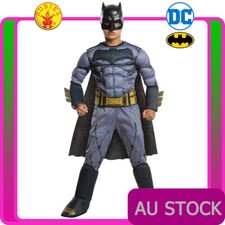 Deluxe Kids Batman Costume Superhero DC Comics Book Week Boys Child Jumpsuit
