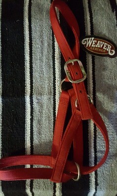 1 Red Standard Cow Barn Halter 35 8005 Rd Weaver Leather New