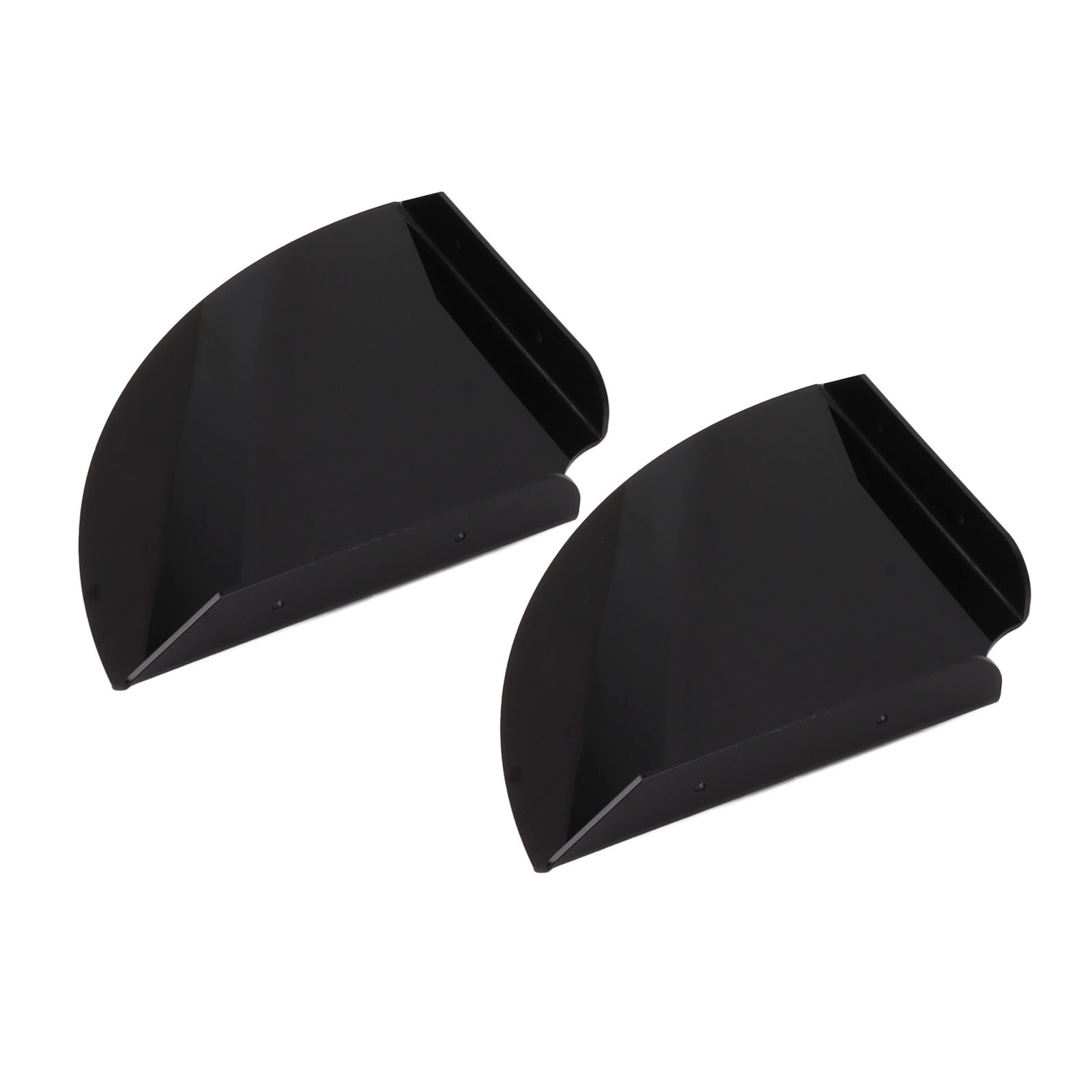 (Black)Floating Corner Shelves Fashion Wall Mounted High Strength