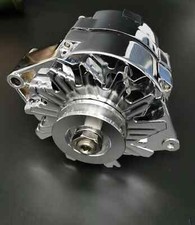 Chrome SB Ford 1G Style 110 AMP 1 Wire Alternator Mustang 289 302 351 V8 10SI