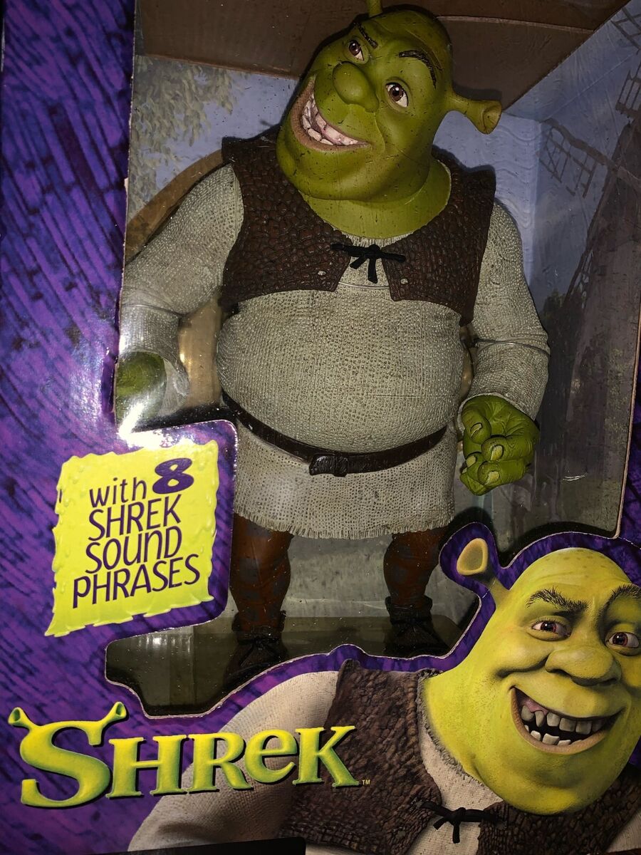 New 2001 Shrek 12” McFarlane Toys Figure w/ 8 Shrek Sound New 2001 Shrek 12” McFarlane Toys Figure w/ 8 Shrek Sound