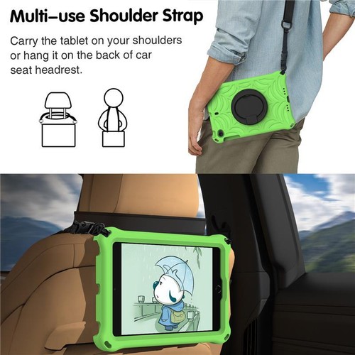 Strap Case For iPad mini 2 3 4 5 EVA FOAM Shockproof Kids Heavy Duty Ring Cover - Picture 5 of 28