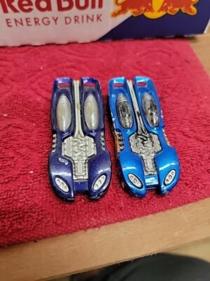 Vintage Lot of 2 Different Hot Wheels Spilttin' Image Custom Race Cars 1994