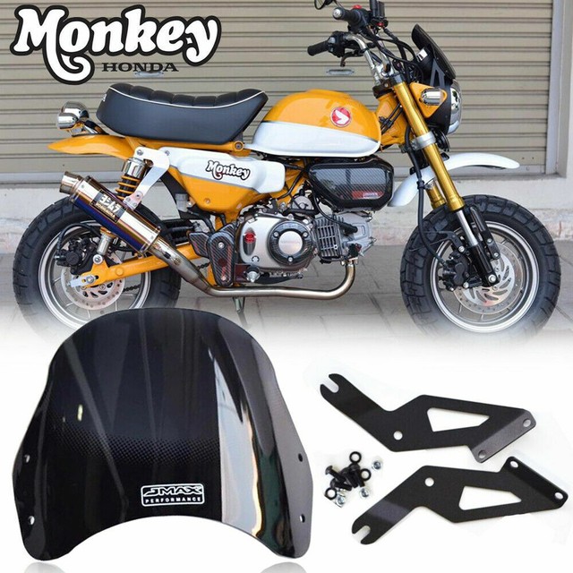 SMOKE BLACK HEADLIGHT WIND SHIELD PROTECTION HEAD Z125 HONDA MONKEY 125