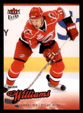 2008-09 Ultra #24 Justin Williams Carolina Hurricanes