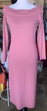 Fashion Nova women’s Mauve Long sleeve ribbed maxi dress size 1XL formal dress