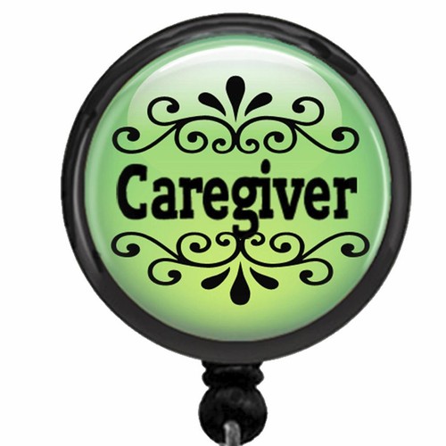 Caregiver Id Badge Reel Retractable Work Id Holder Medical Caregiving Gift - Picture 6 of 13