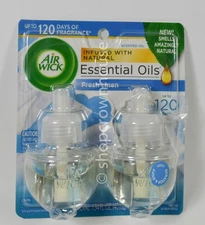 Air Wick Essential Oils Air Freshener - Fresh Linen 2 Refills