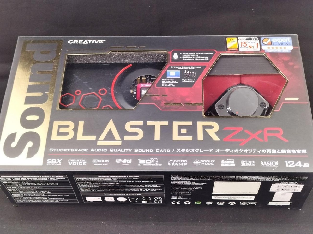 新品未開封 PCIe Sound Blaster ZxR SB-ZXR Amazon.co.jp: Creative ハイレゾ対応 サウンドカード PCIe