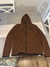 Brown Nike Men's Tech Fleece Full-Zip Windrunner Hoodie Size Medium