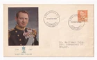 STAMP DENMARK  "FREDERIK DEN 9TH" 80 ORE 1953 FIRST DAY COVER
