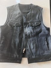 NEW First MFG Co 49/51 Men's L Canvas/Leather Vest Heavy Hitter Concealed Pocket