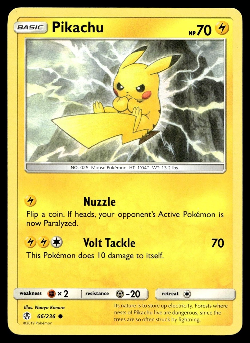 POKEMON PIKACHU COSMIC ECLIPSE 66/236 C NM/M | eBay