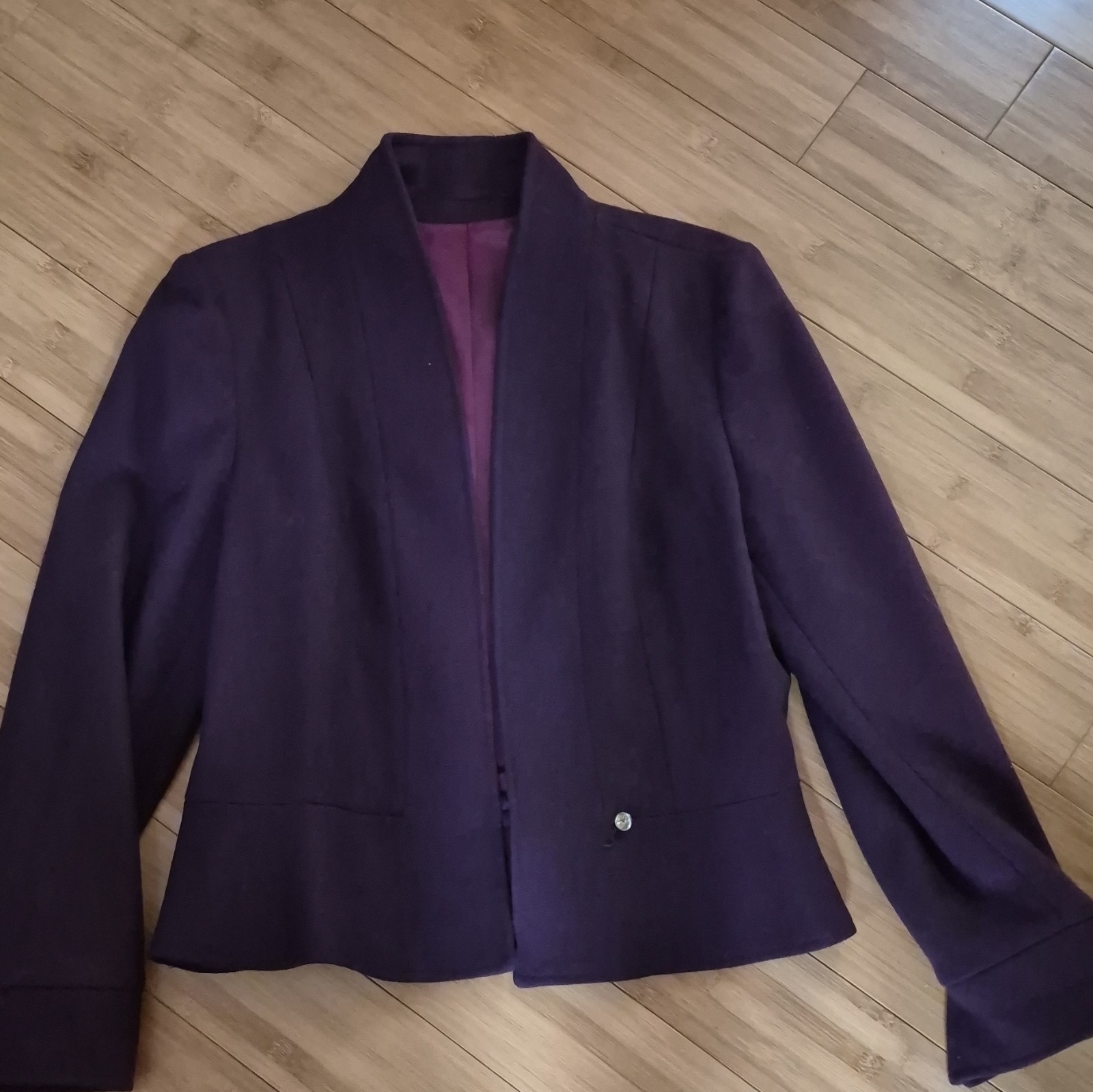 Norgail Ltd. New York Women’s Purple Wool Lined Blazer Jacket Size 6