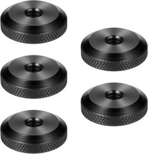5 PCS Thumb Nuts 1/4-20 Female Screw Knob Knurled Wheel Lock Nut Knob Screws