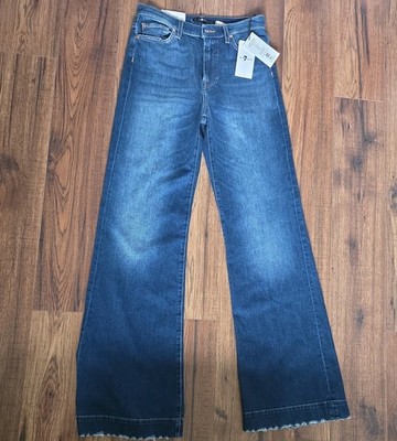 NEW 7 For All Mankind Modern Dojo Flared Jeans - Soho Dark - Size 28/ UK 10-12