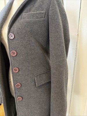 Italian Wool And Cashmere Grey Coat | eBay