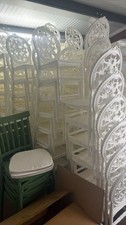Stacking Plastic Adult Size White Chiavari Chairs Wedding Chairs