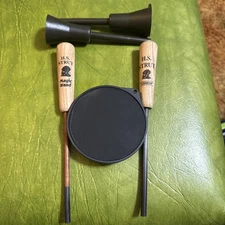 H.S. Strut Black Magic Slate Friction Turkey Call  With 4 Strikers Carbon Magic
